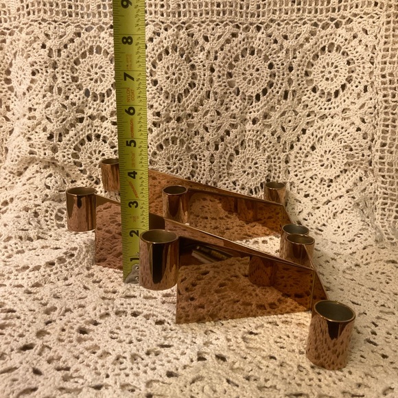 NWOT Georg Jensen Denmark Candlestick Holders - Set of 2 - Bronze Gold - Urkiola - Picture 13 of 15